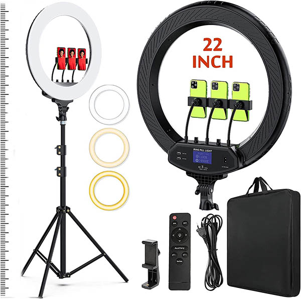 Professional ring light 18 inch Harmony model m18+ with tripod (1)