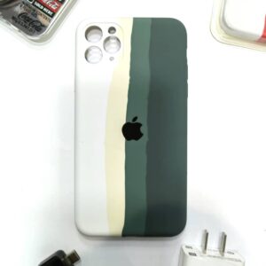 Rainbow silicone case for iPhone 11promax (2)
