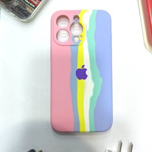 Rainbow silicone case for iPhone 13pro (2)