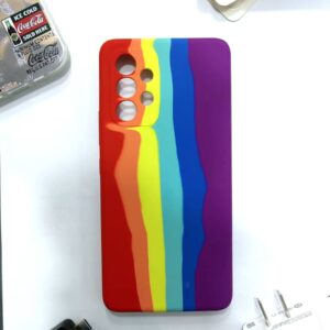 Samsung A53 rainbow silicone case (2)