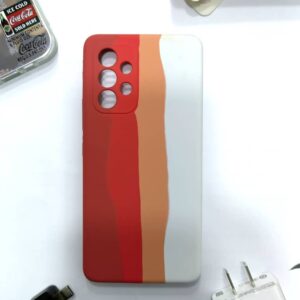 Samsung A53 rainbow silicone case (3)