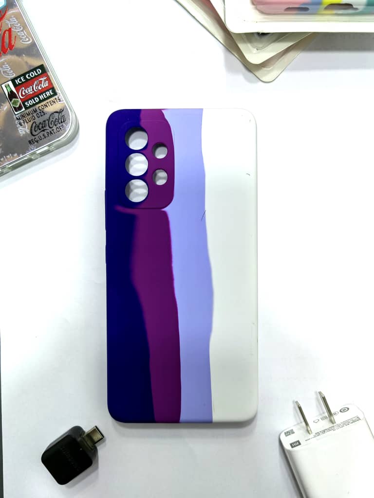 Samsung A53 rainbow silicone case