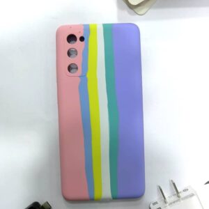 Samsung s20 fe rainbow silicone case
