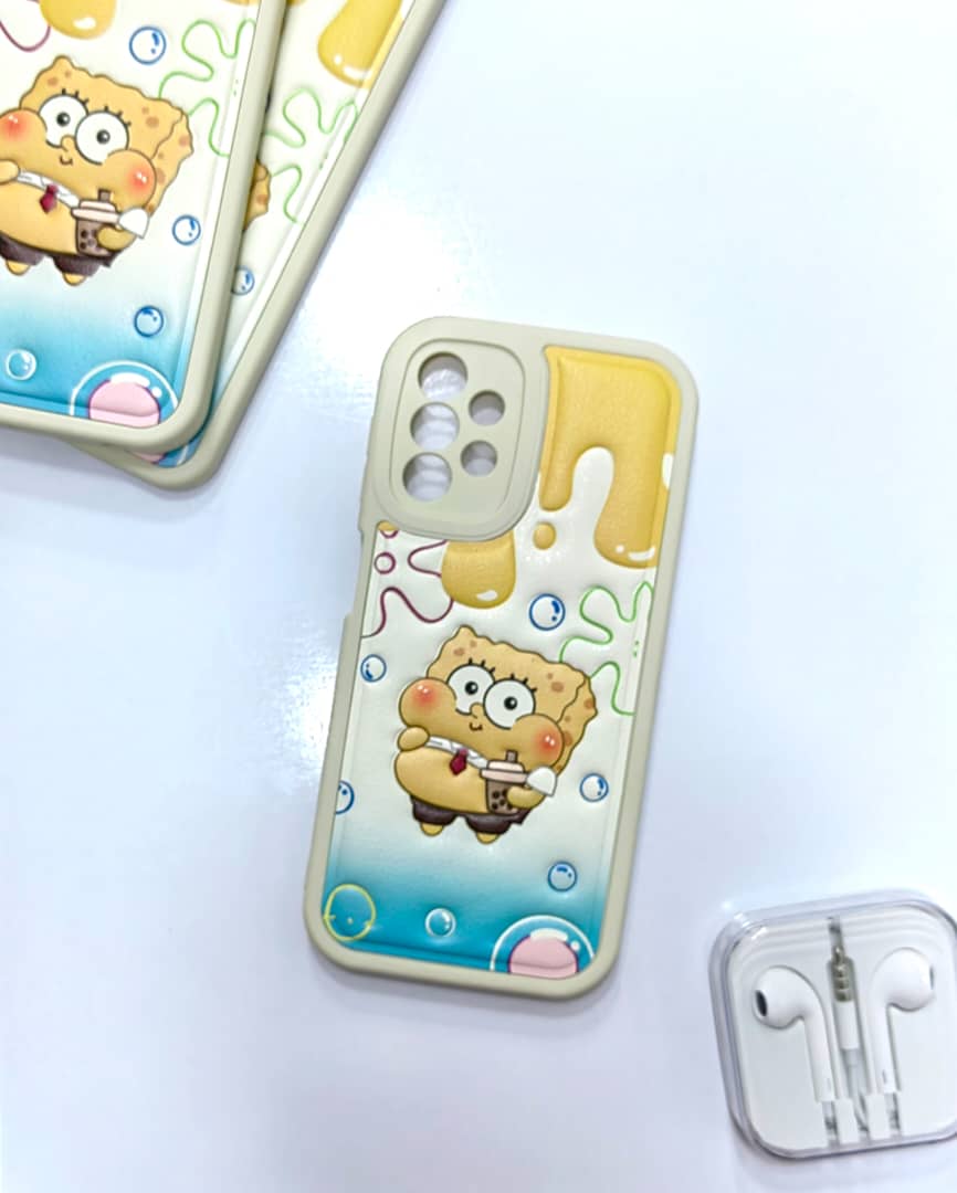 Samsung A13 4g Samsung A13 4g embossed design spongebob case