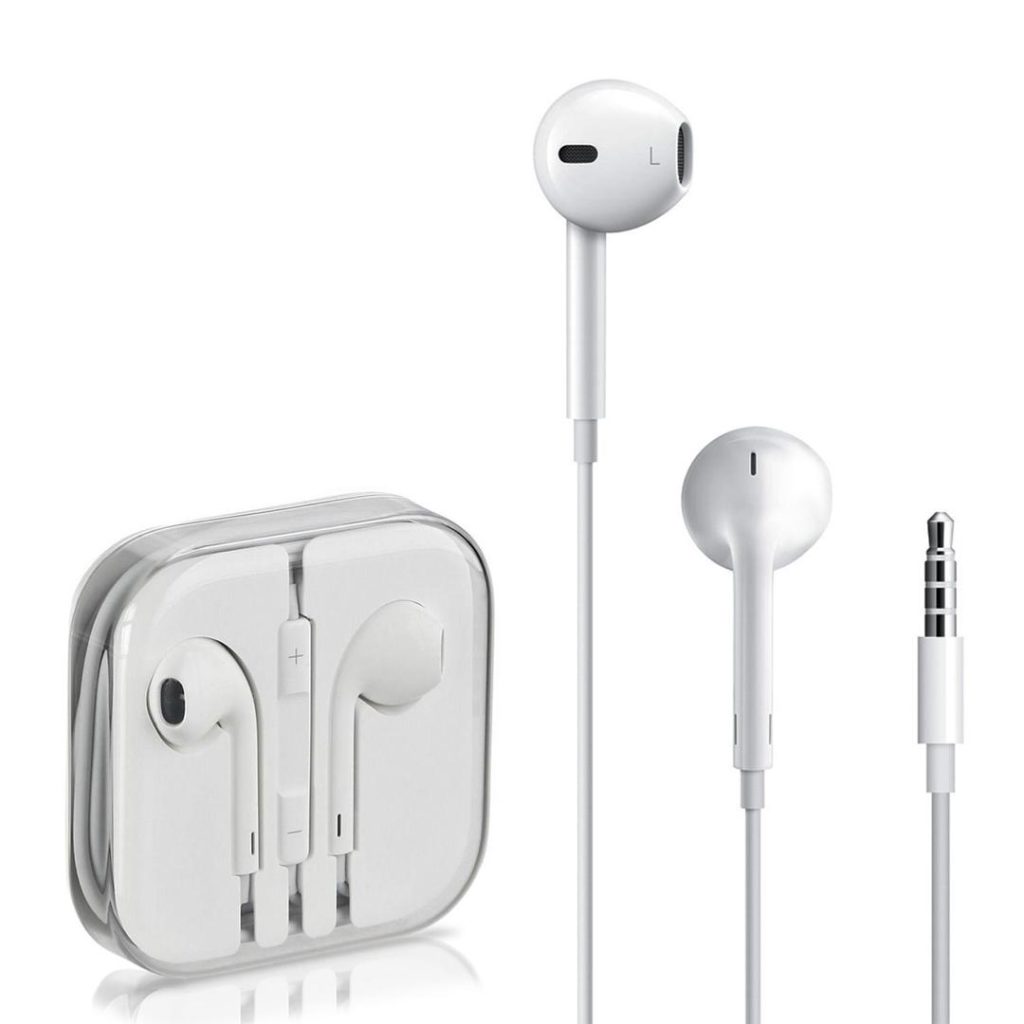 Wired handsfree with white Apple pack design (1)