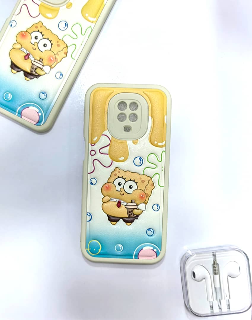 Xiaomi redmi note9s,9pro embossed design spongebob case